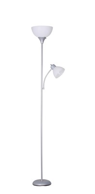 mainstays 6 foot floor lamp with reading light